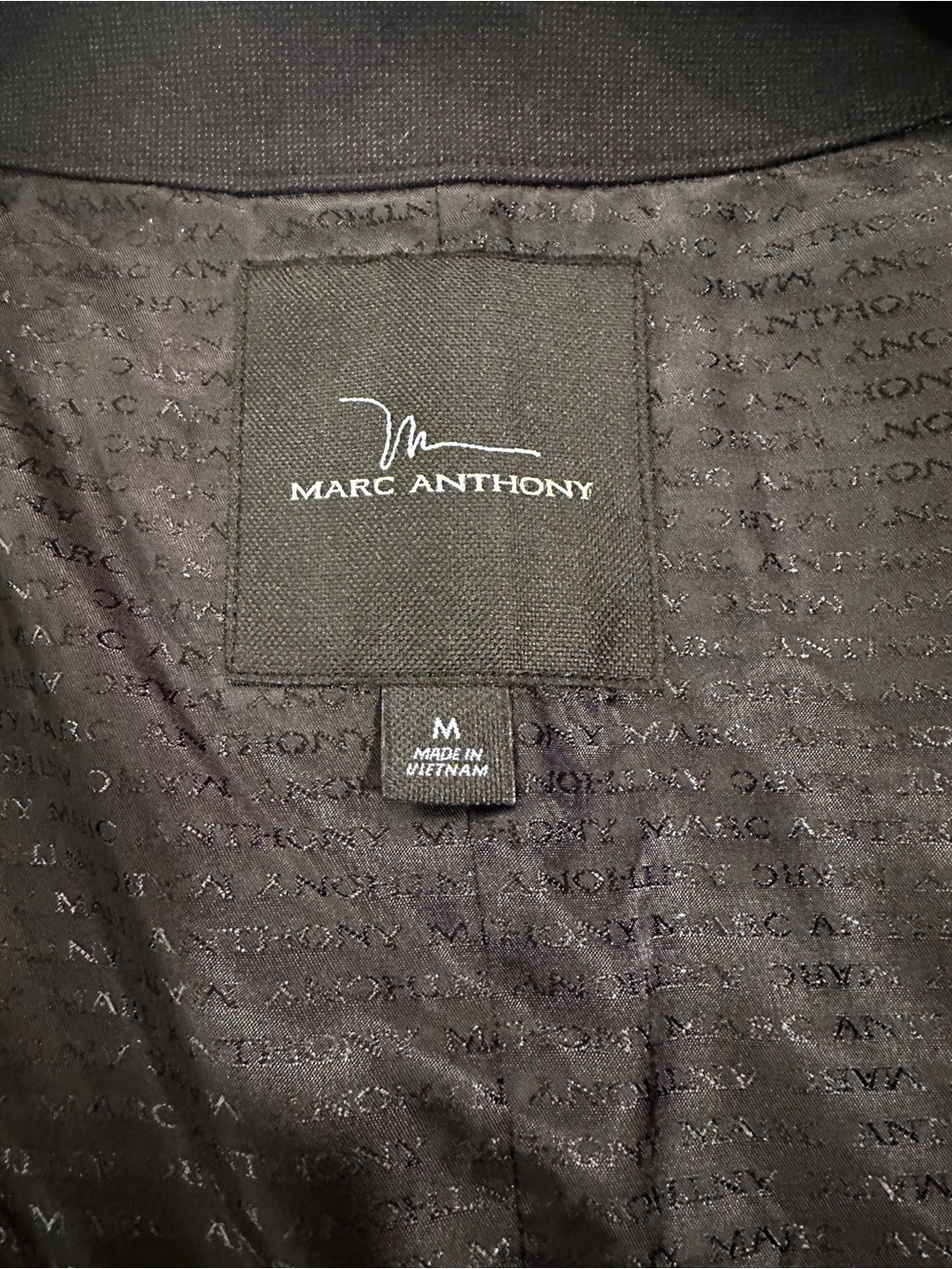 Marc Anthony Black Lined Dress Vest - Men's Medium - Picture 2 of 5